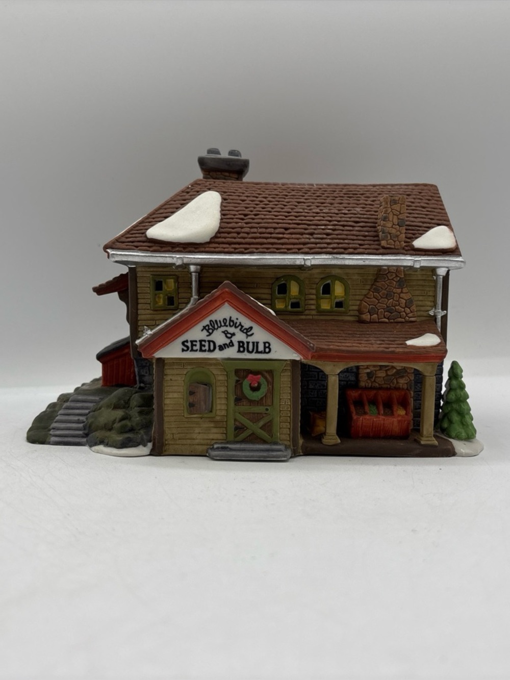 Department 56 1992 Vintage HVC New England Village Bluebird Seed & Bulb 5642-1